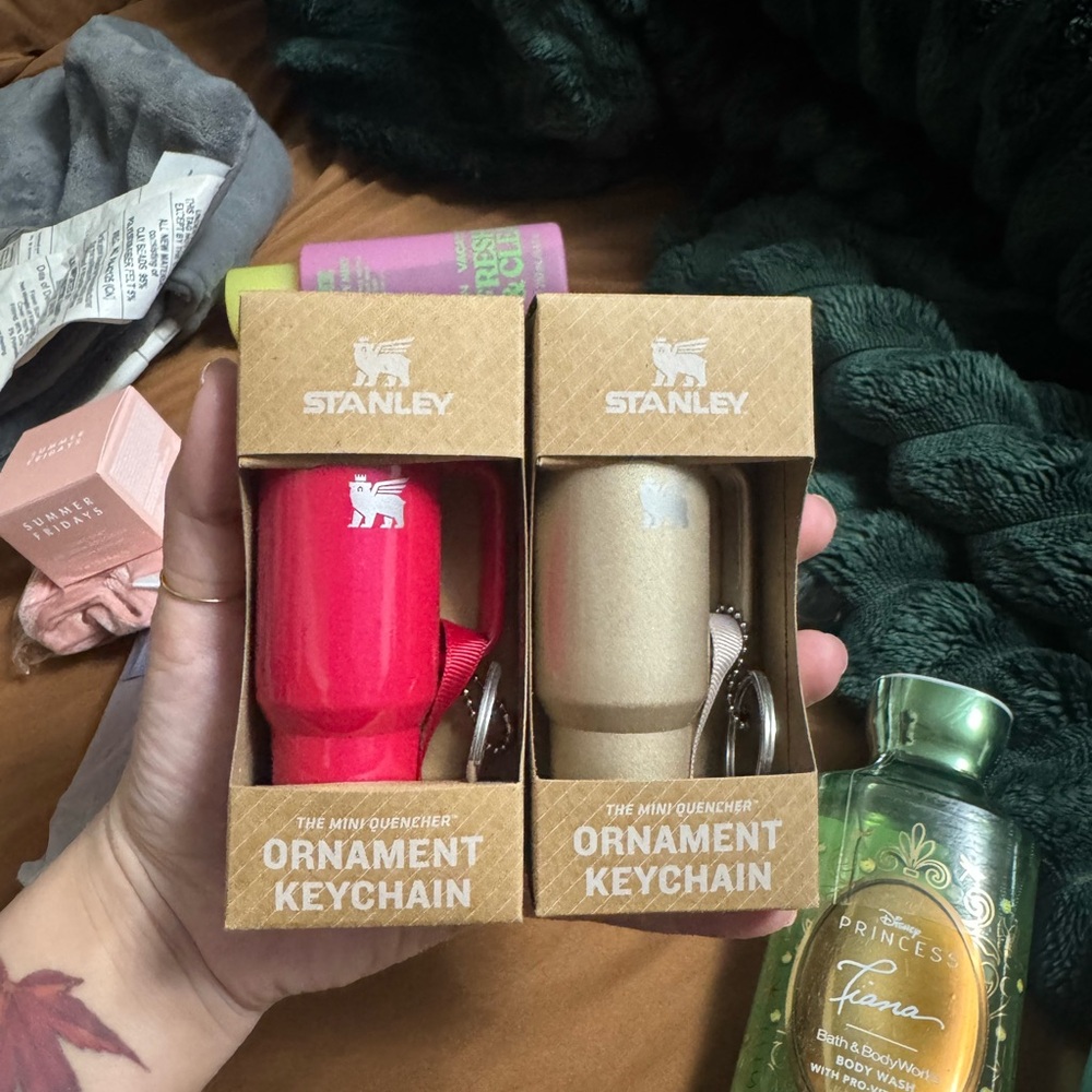 Stanley Red and Gold Nail Polish Set
